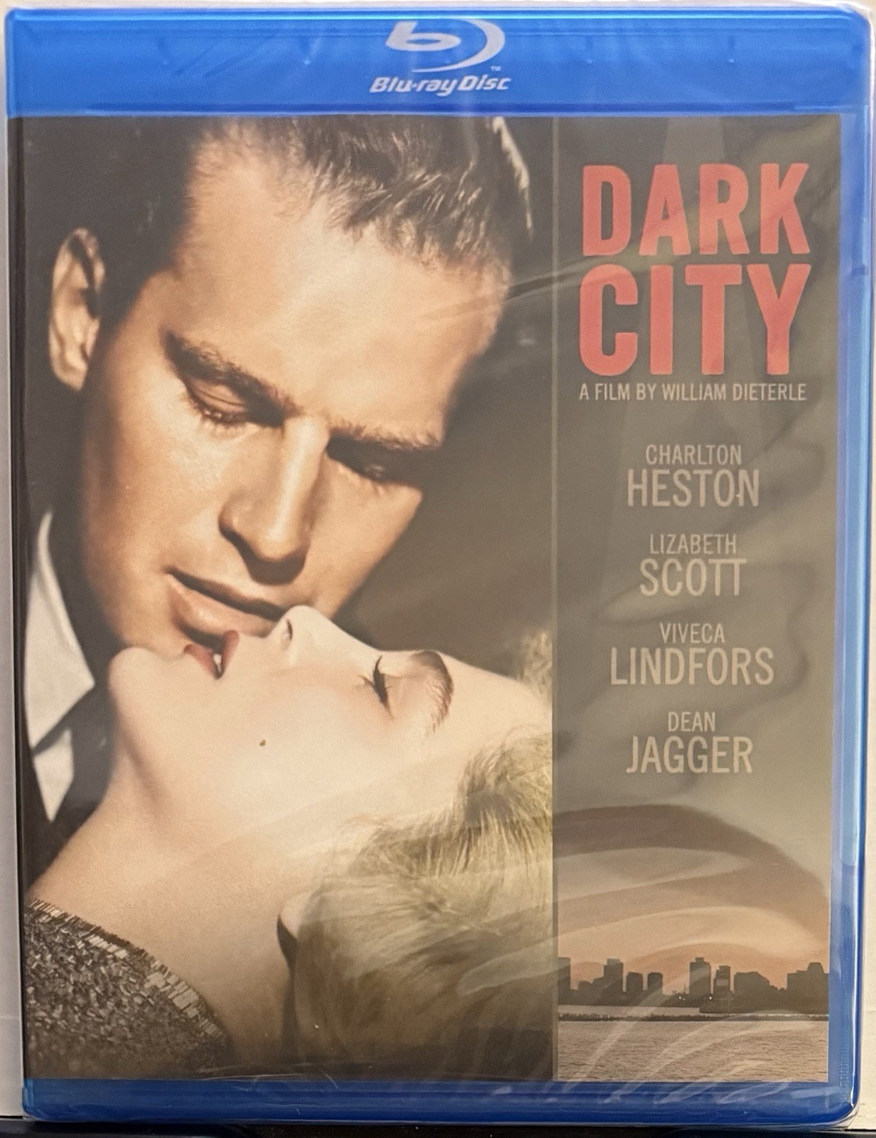 Dark City (Blu-ray, 1950) Charlton Heston Olive Films NEW Sealed