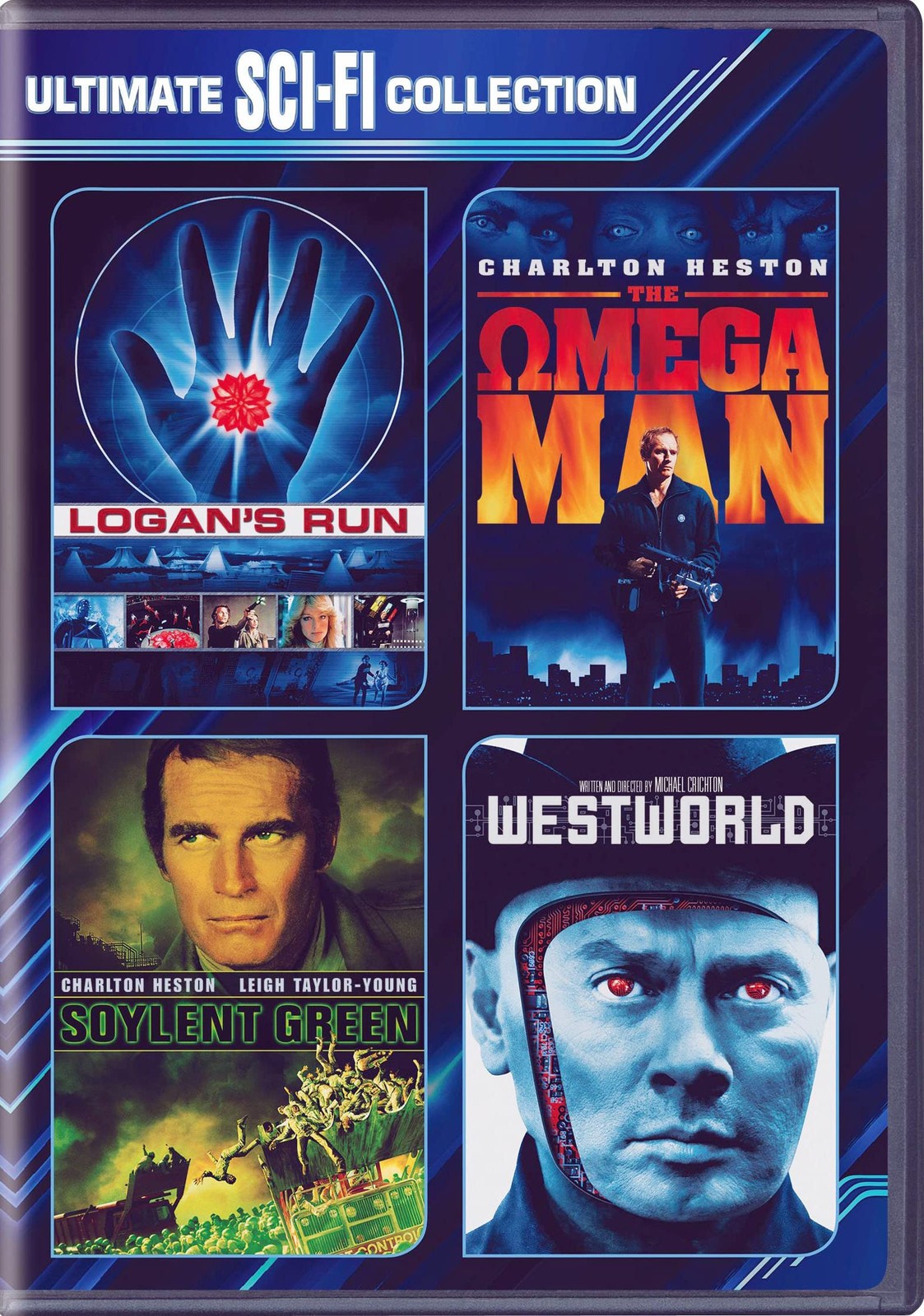 70s 4-Film Sci-Fi Collection (Logan’s Run/Omega Man/Soylent Green/Westworld)-DVD