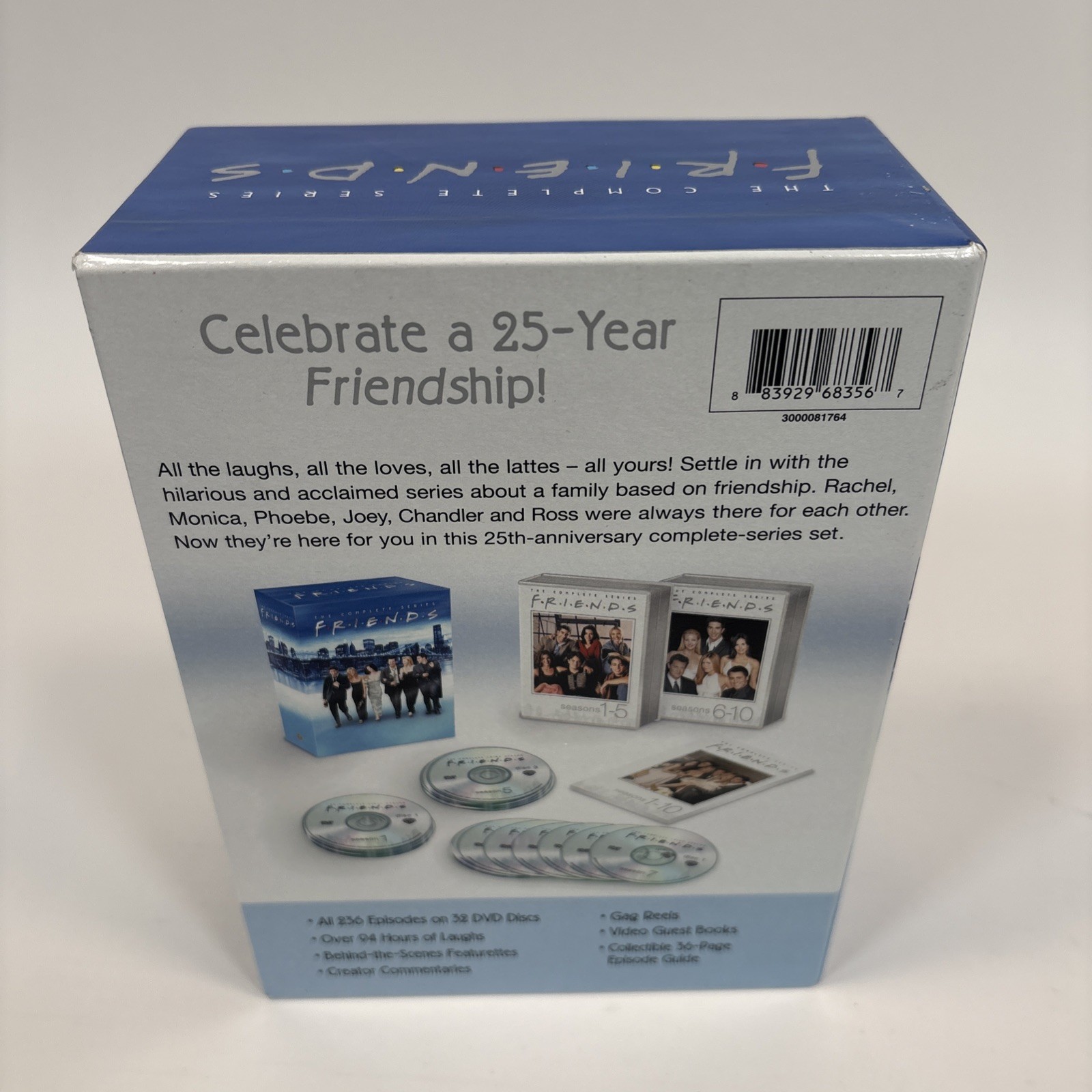 Friends-The Complete Series (DVD) 1994/32 disk-25th Ann Aniston Cox Kudrow Perry