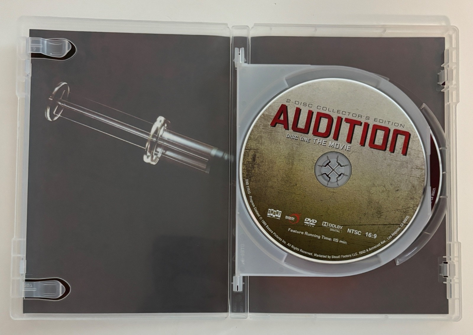 Audition DVD Takashi Miike Collector’s Edition 2-Disc w/ Audio Commentary