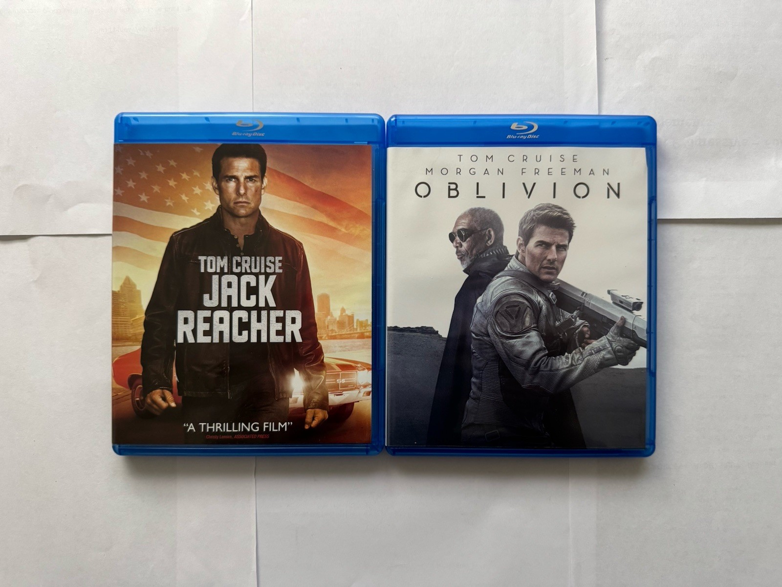 Tom Cruise Bluray Movie Collection – Oblivion/Reacher