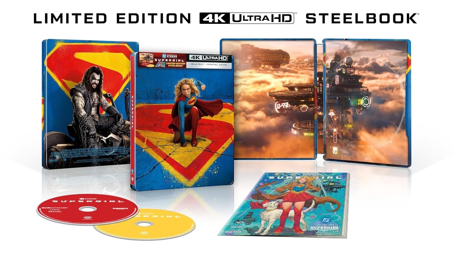 Supergirl Steelbook (4K Ultra HD/Blu-Ray) PRESALE Ship TBA