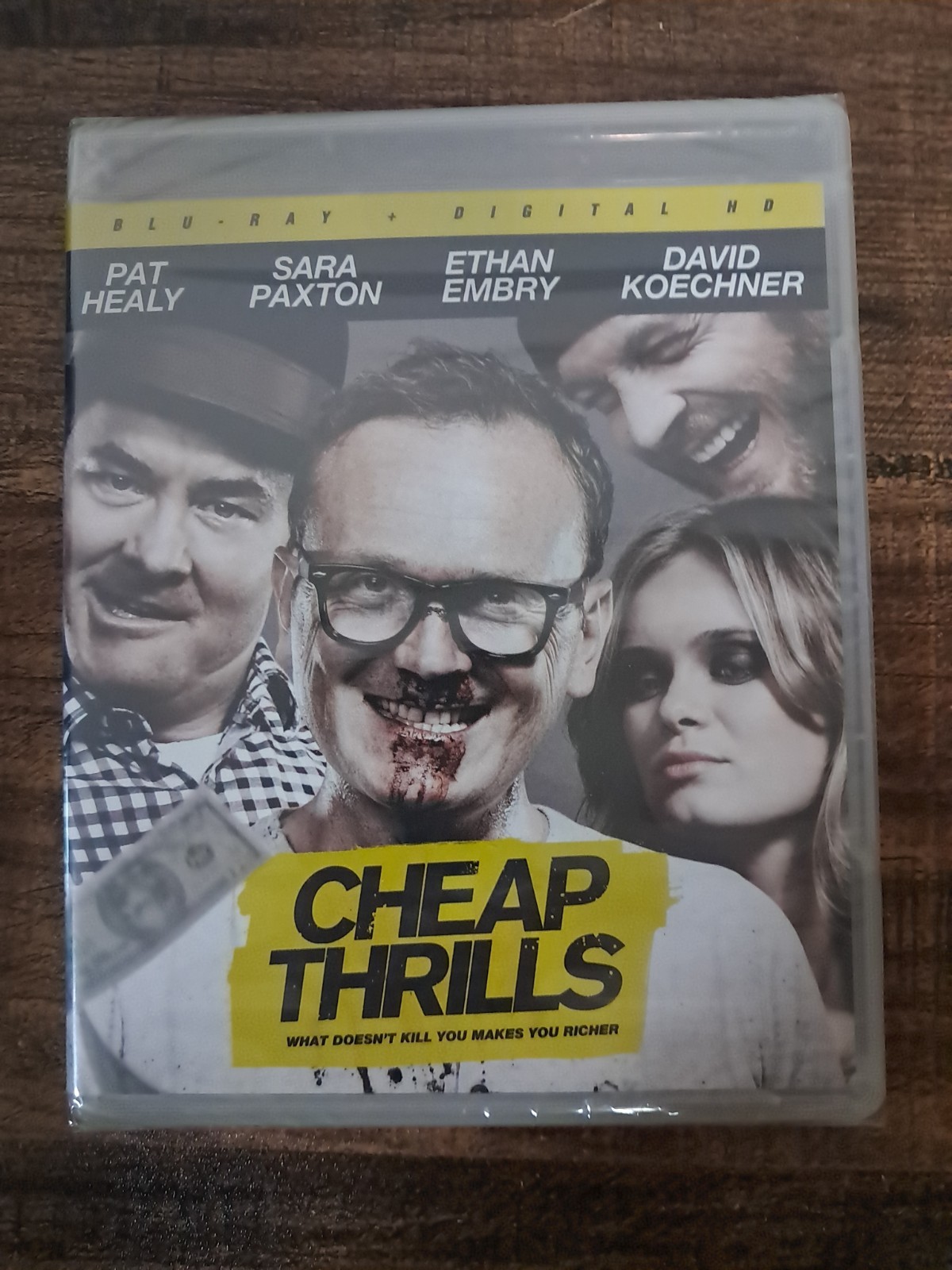 Cheap Thrills (BLU-RAY) Pat Healy, Sara Paxton, Ethan Embry, David Koechner NEW