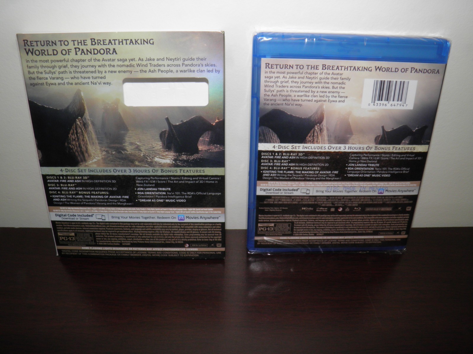 Avatar: Fire And Ash Blu-ray 3D (slipcover) *** New release for 5-19-2026***