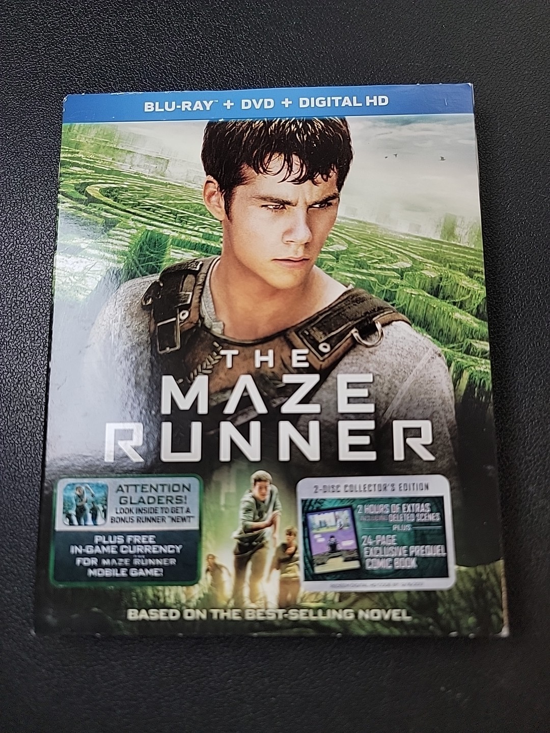The Maze Runner (Blu-ray, DVD 2014) Comic Book Included Slipcover