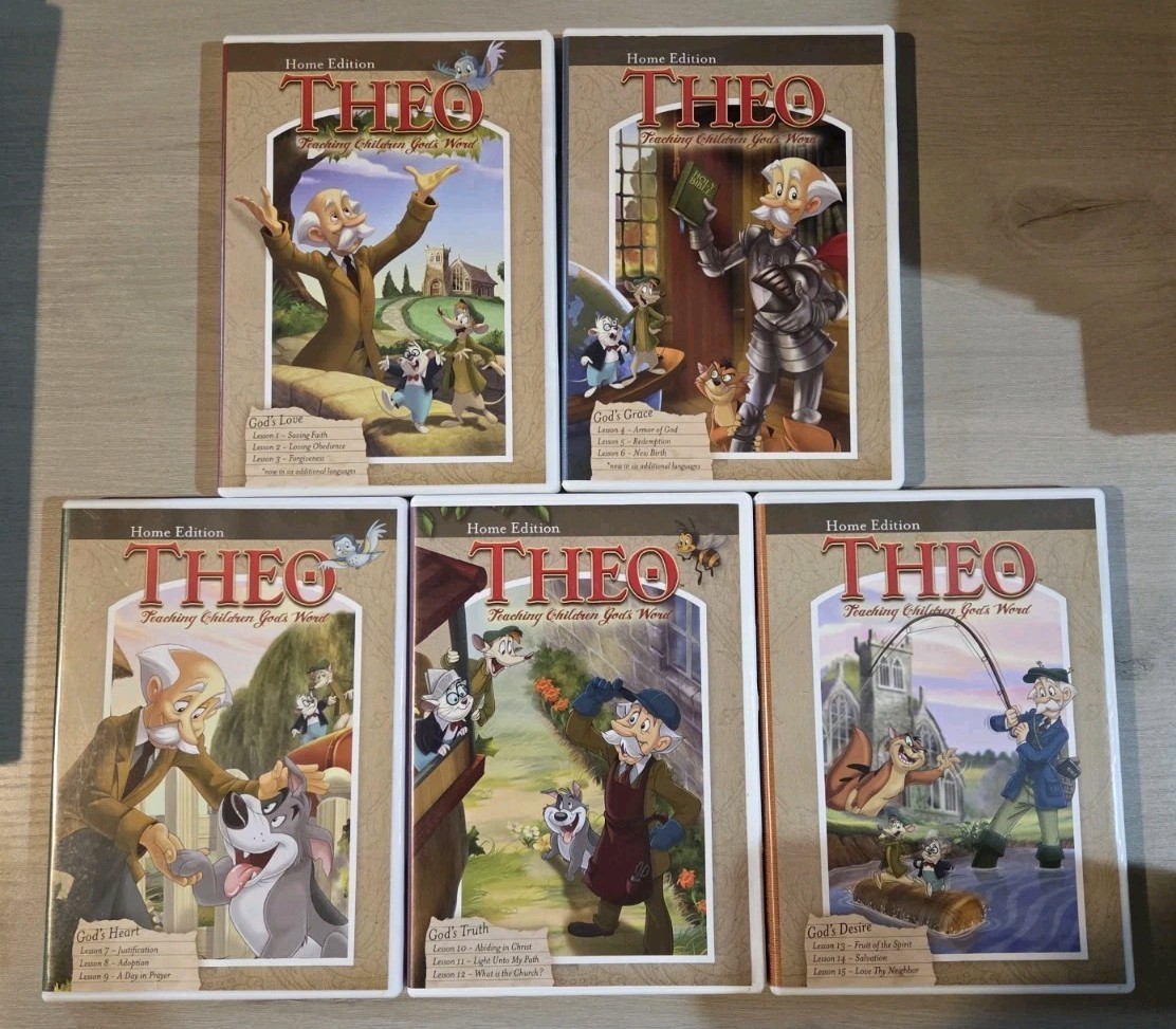 Theo Home Edition Dvd’s Volume 1 thru 5 1-5 – Teaching Children God’s Love