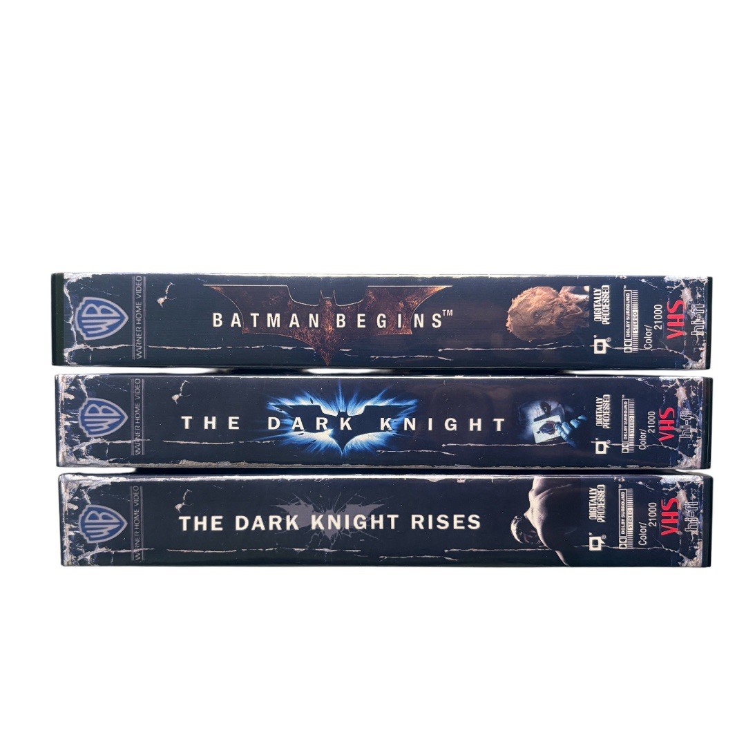 The Dark Knight Trilogy VHS Custom Artwork. Batman Begins The Dark Knight Joker