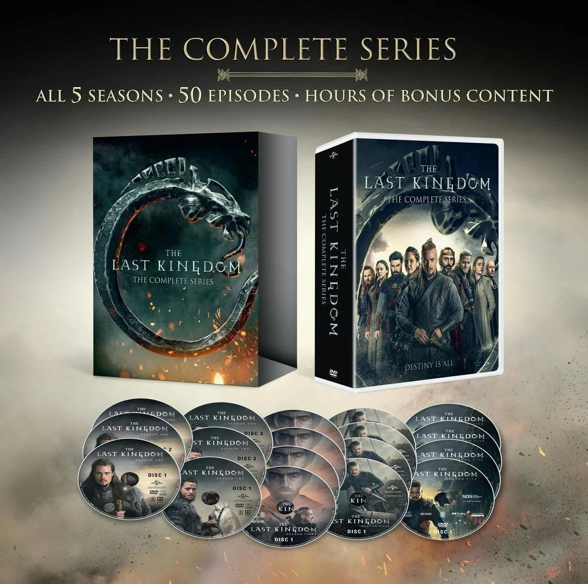 The Last Kingdom: the Complete Series (DVD) SEALED BOX SET