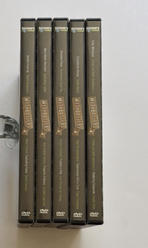 Mythbusters Season 4 (DVD, 2012, 5-Disc Set) Discovery Channel Lot Of 5