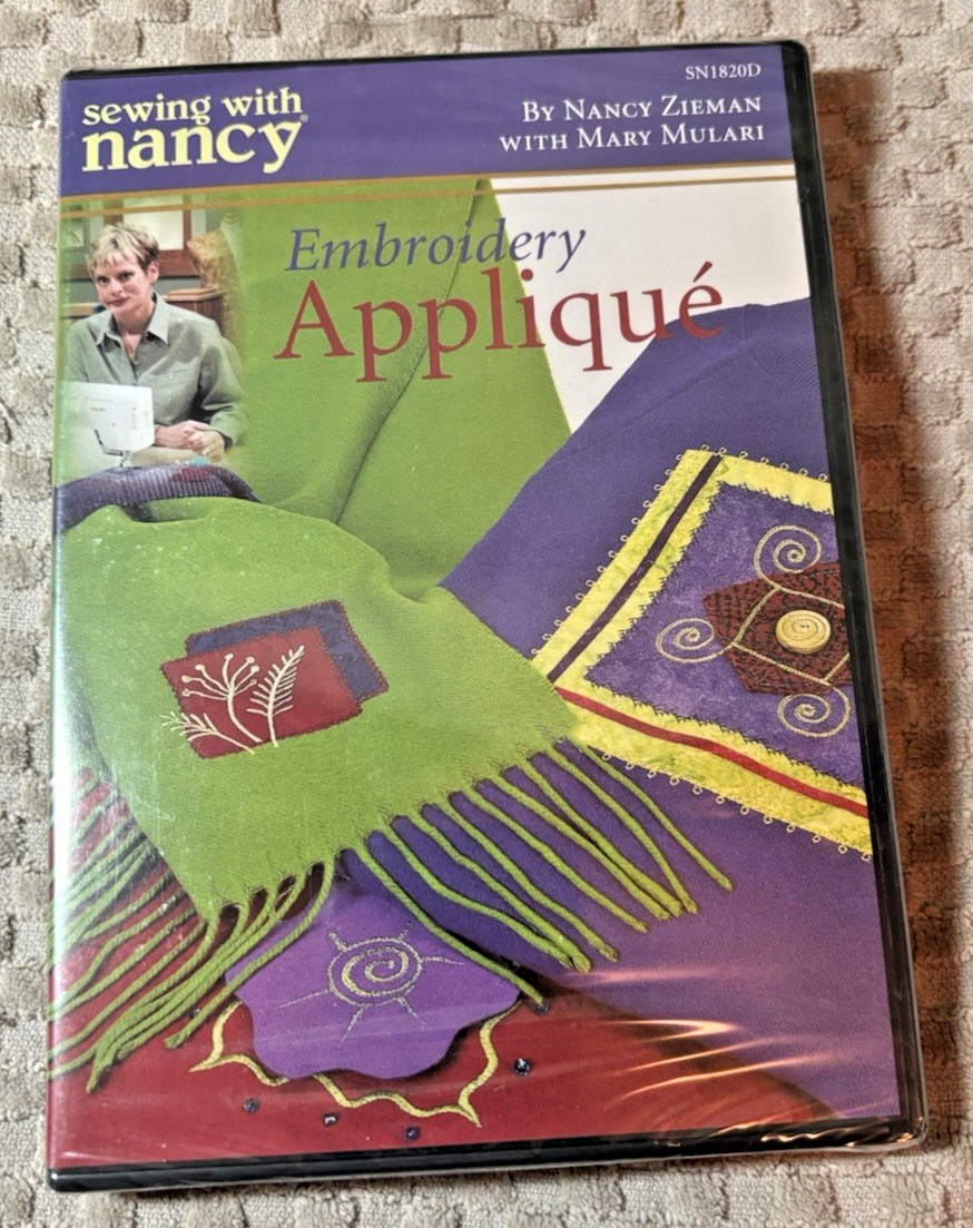 Sewing With Nancy Zieman – Embroidery Applique (DVD, 2004) PBS