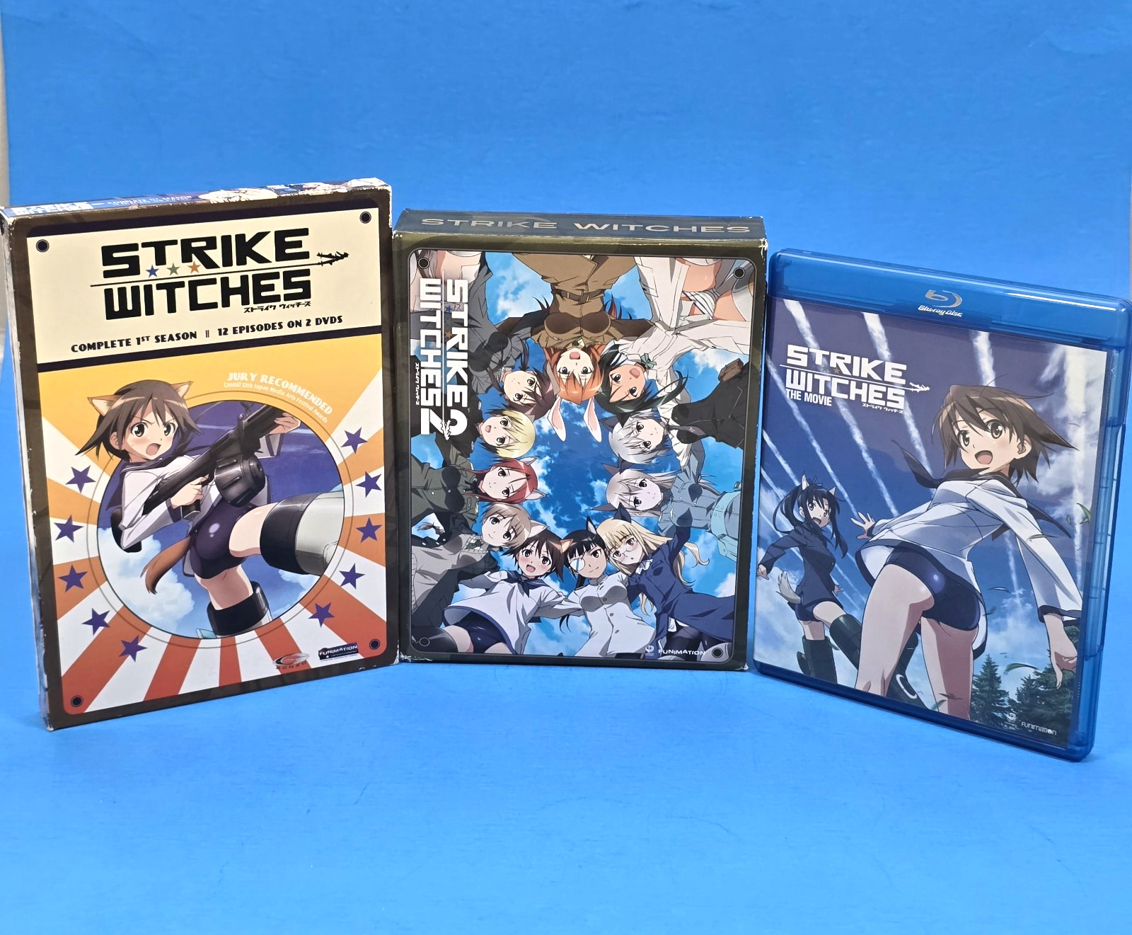 STRIKE WITCHES SEASON 1 & 2 + MOVIE BLU-RAY DVD COLLECTION FUNIMATION ANIME