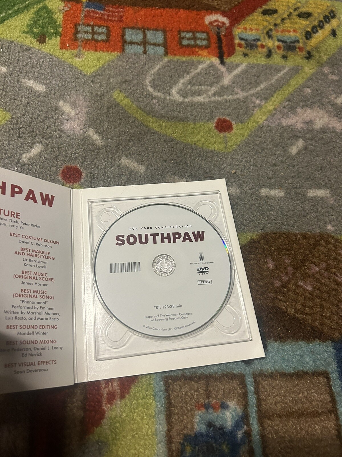 FYC DVD Southpaw Oscar Screener ANTOINE FUQUA Kurt Sutter 2015 RARE!