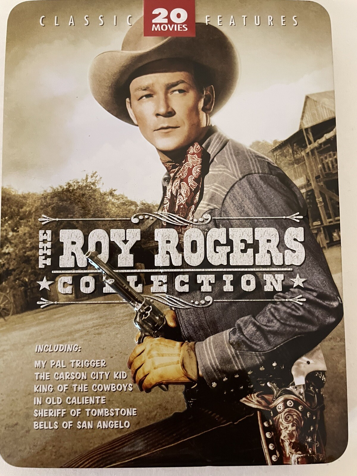 Roy Rogers 20 Classic Features Movie 4 DVD’s Discs Metal Case
