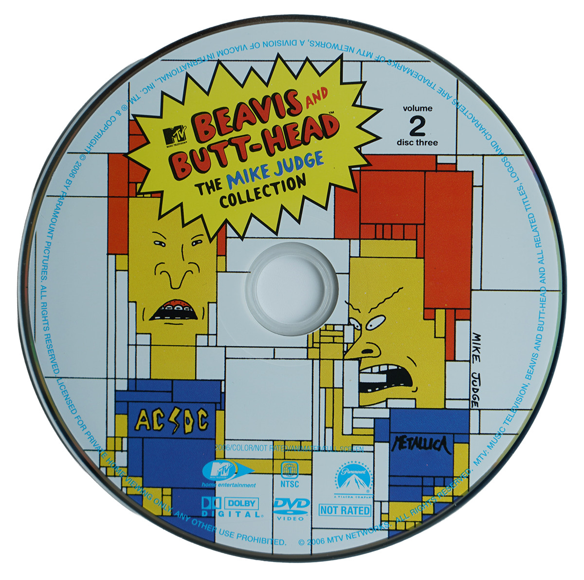 Beavis and Butt-Head The Mike Judge Collection Vol 2 Disc 3 DVD 2006 NTSC