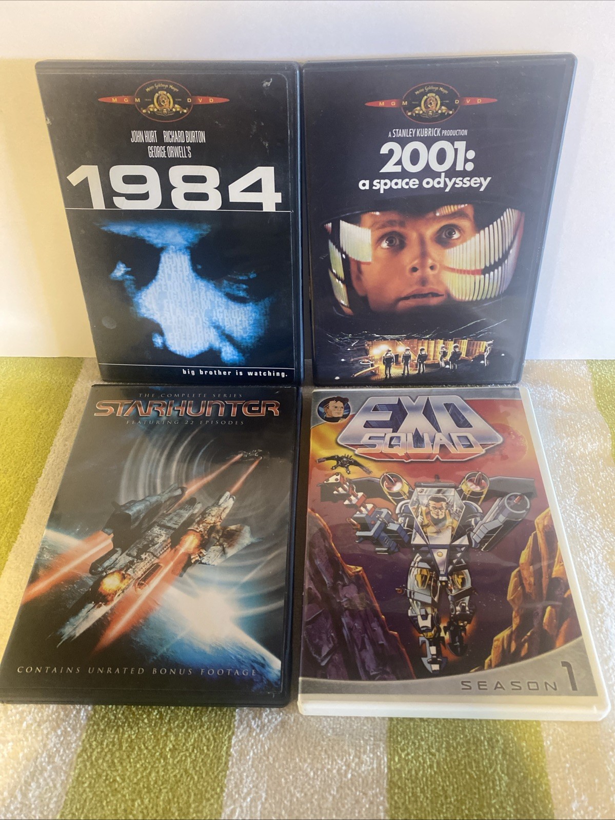 1984 + 2001: A Space Odyssey + EXO Squad + Starhunter Science Fiction DVD Lot