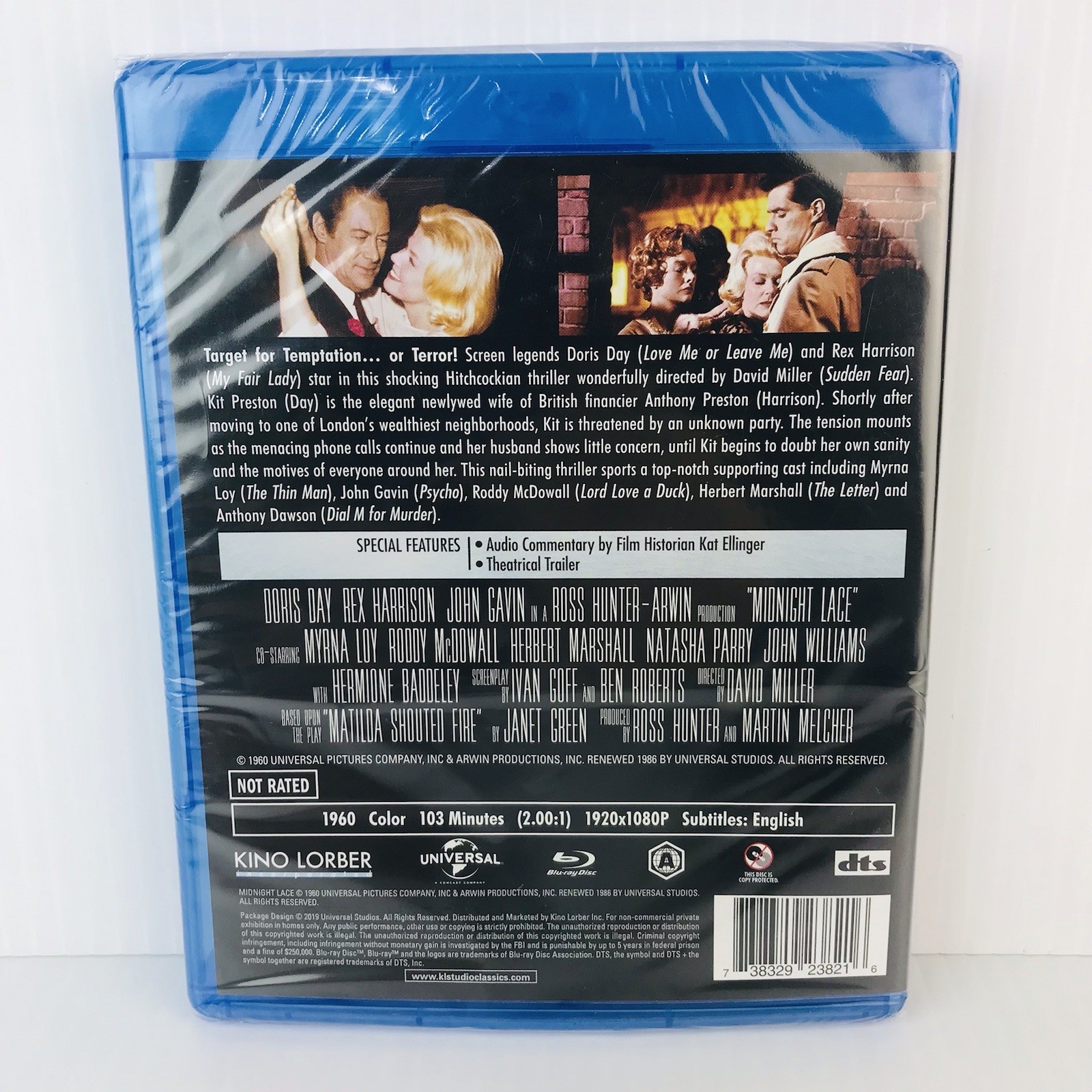 Midnight Lace Blu-ray, 1960 Kino Lorber Doris Day 60s Thriller NEW READ DESCRIPT