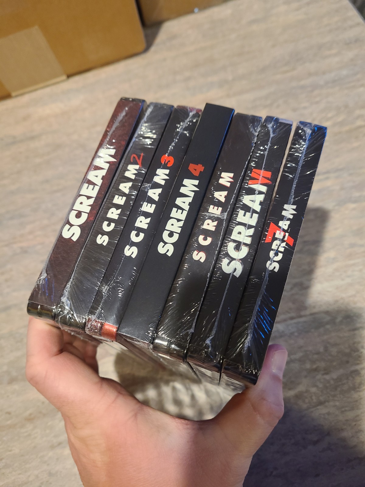 SCREAM 4K Steelbook Master Set 1, 2, 3, 4, 5, 6, 7 All NEW SEALED GHOSTFACE