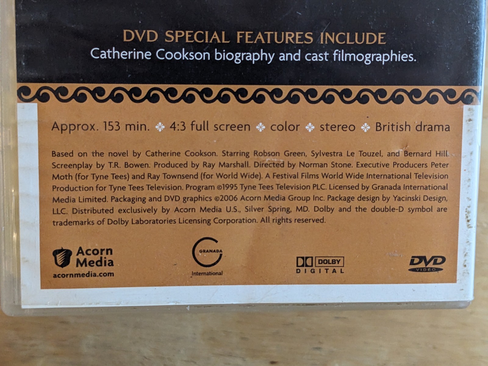 Catherine Cookson’s The Gambling Man DVD Acorn Media 1995 Granada UK Drama…