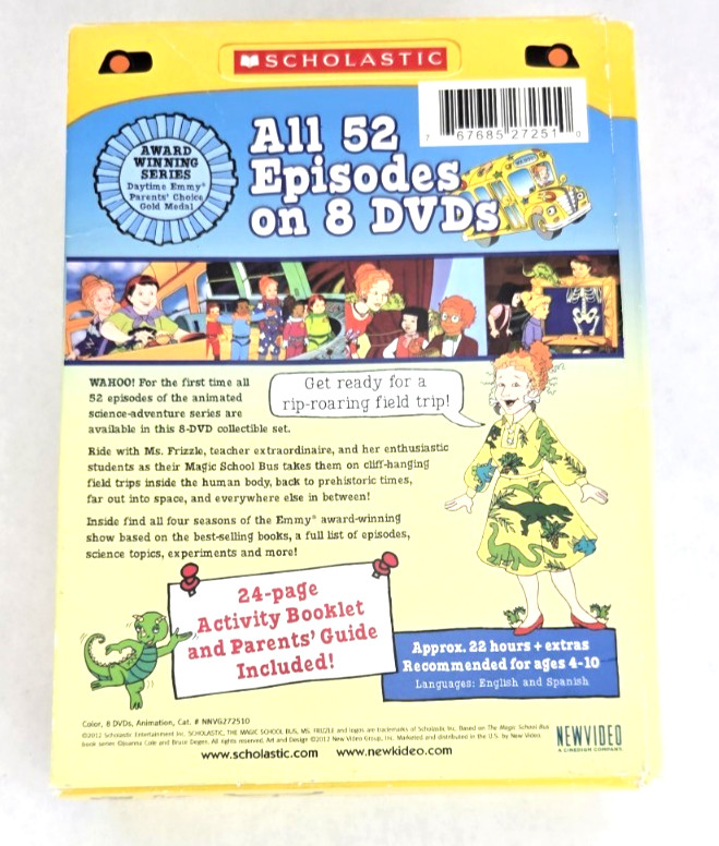 The Magic School Bus Complete Collection DVD 8-Disc Box Set Series Holograph