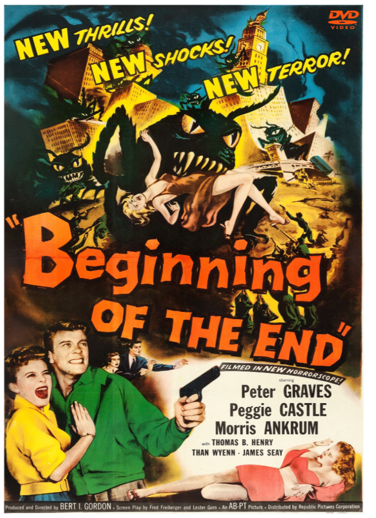 Beginning of the End 1957 DVD Remastered Widescreen Horror Sci-Fi Peter Graves