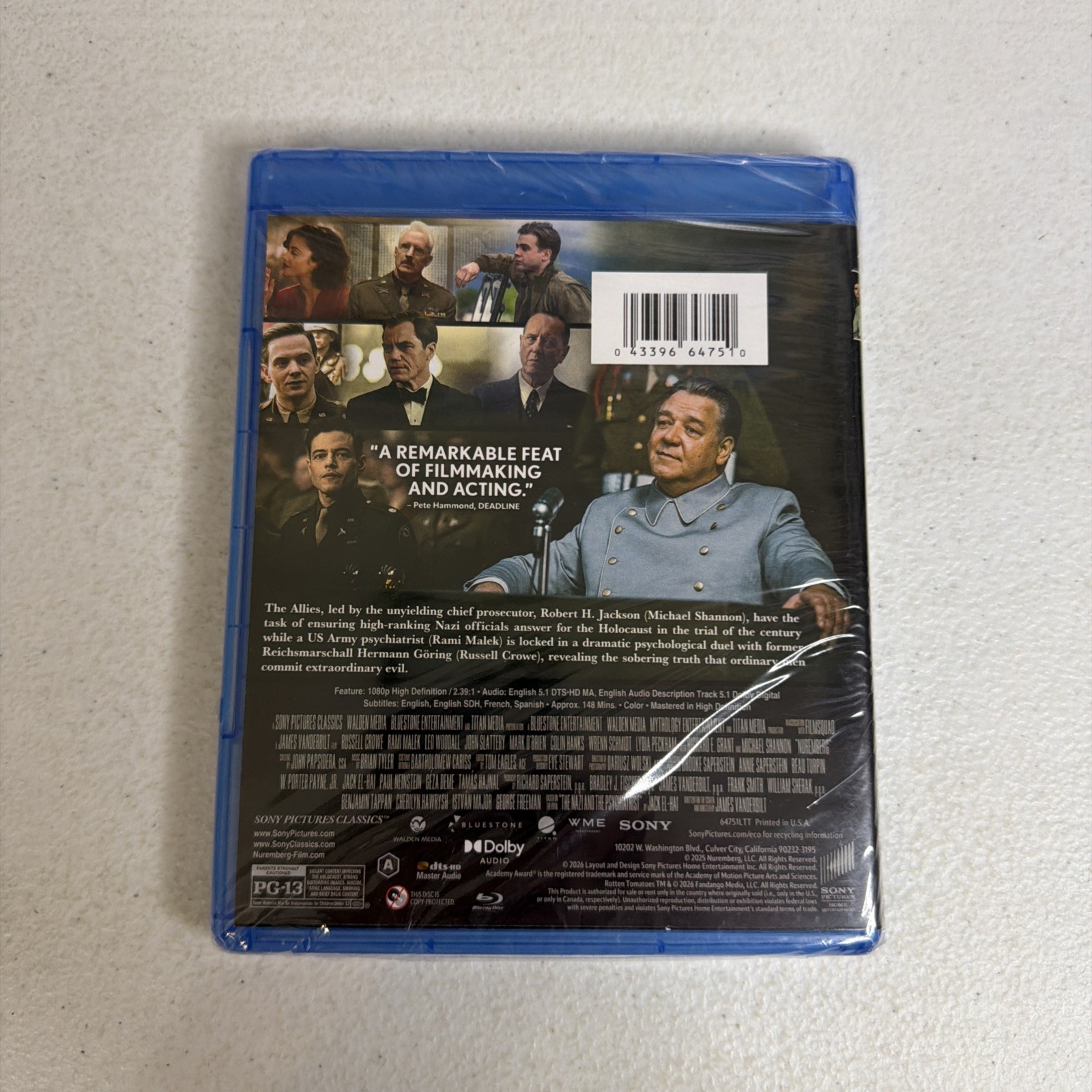 Nuremberg (Blu-ray) 2025 BRAND NEW