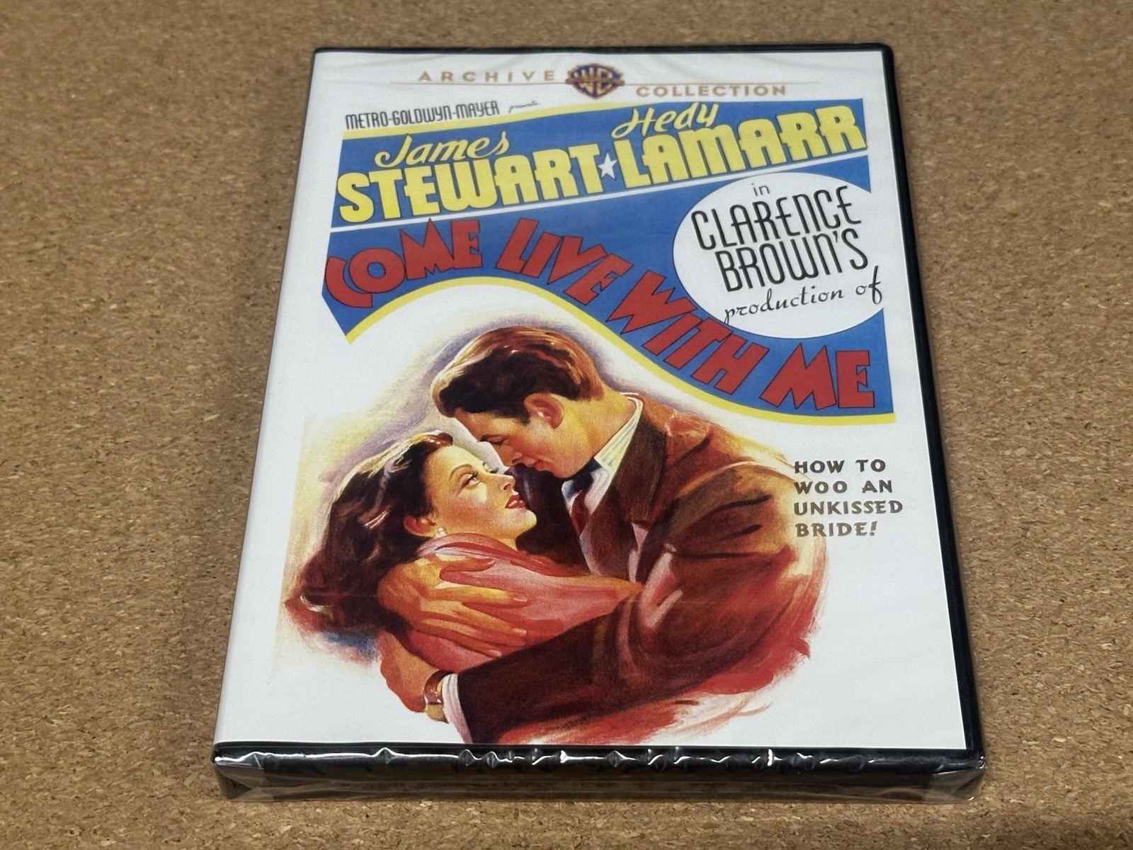 NEW & SEALED Come Live With Me DVD James Stewart Hedy Lamarr WB Archive Coll