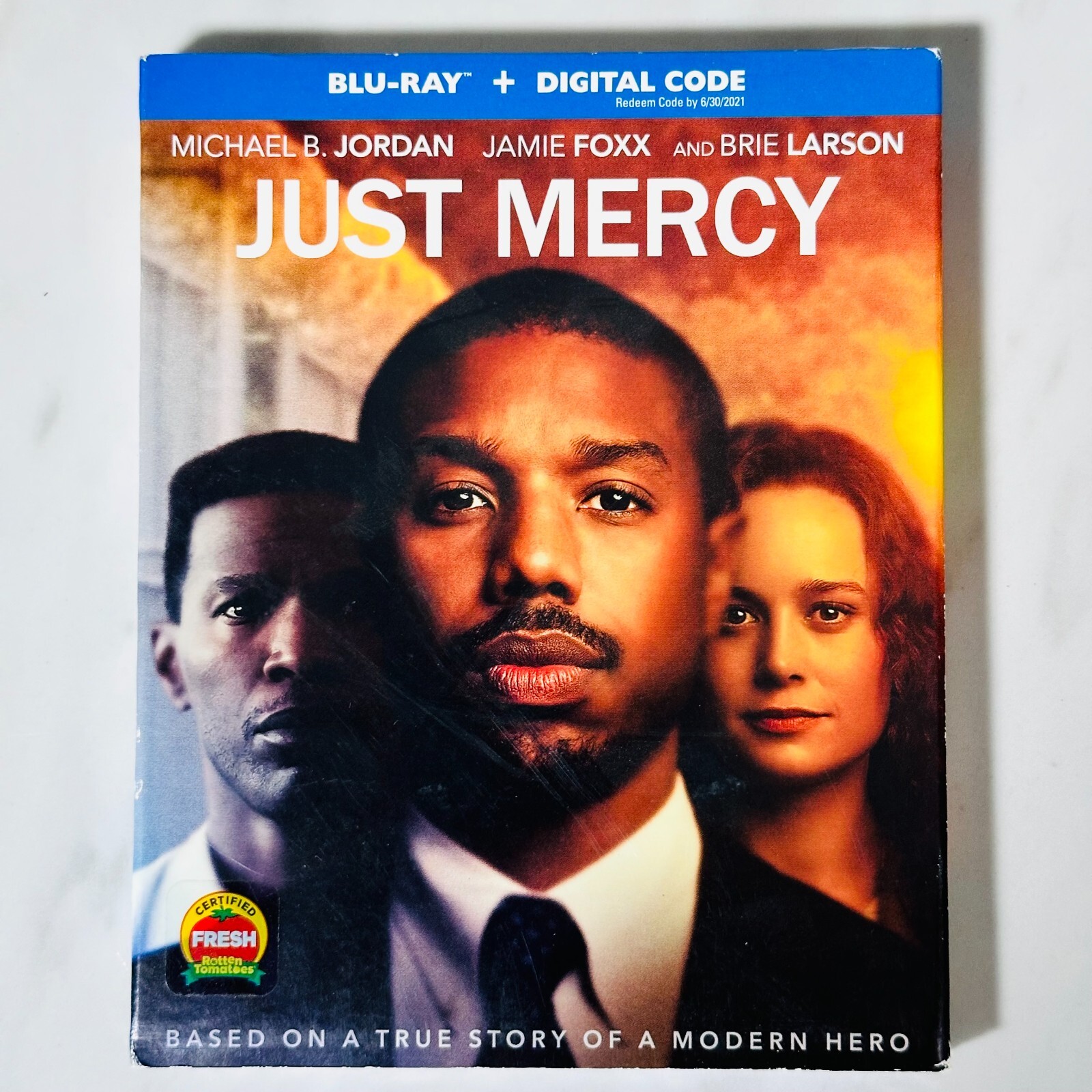 Just Mercy – Blu-Ray + Digital – Michael B. Jordan – Jaime Foxx – New -Slipcover