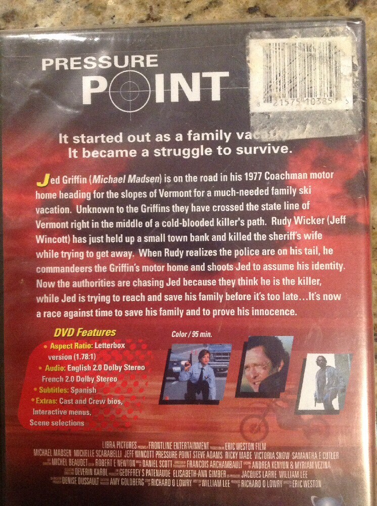 Pressure Point (DVD,2002) NEW RARE Authentic Release
