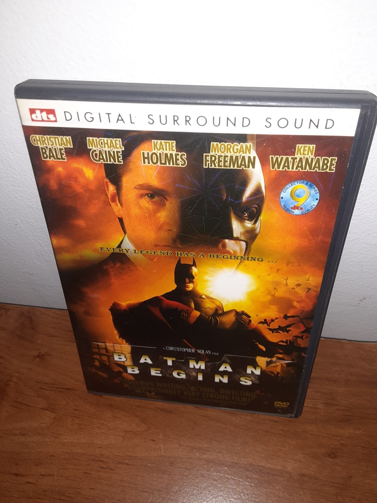 BATMAN BEGINS Christian Bale DVD Michael Caine DTS Digital Surround Sound