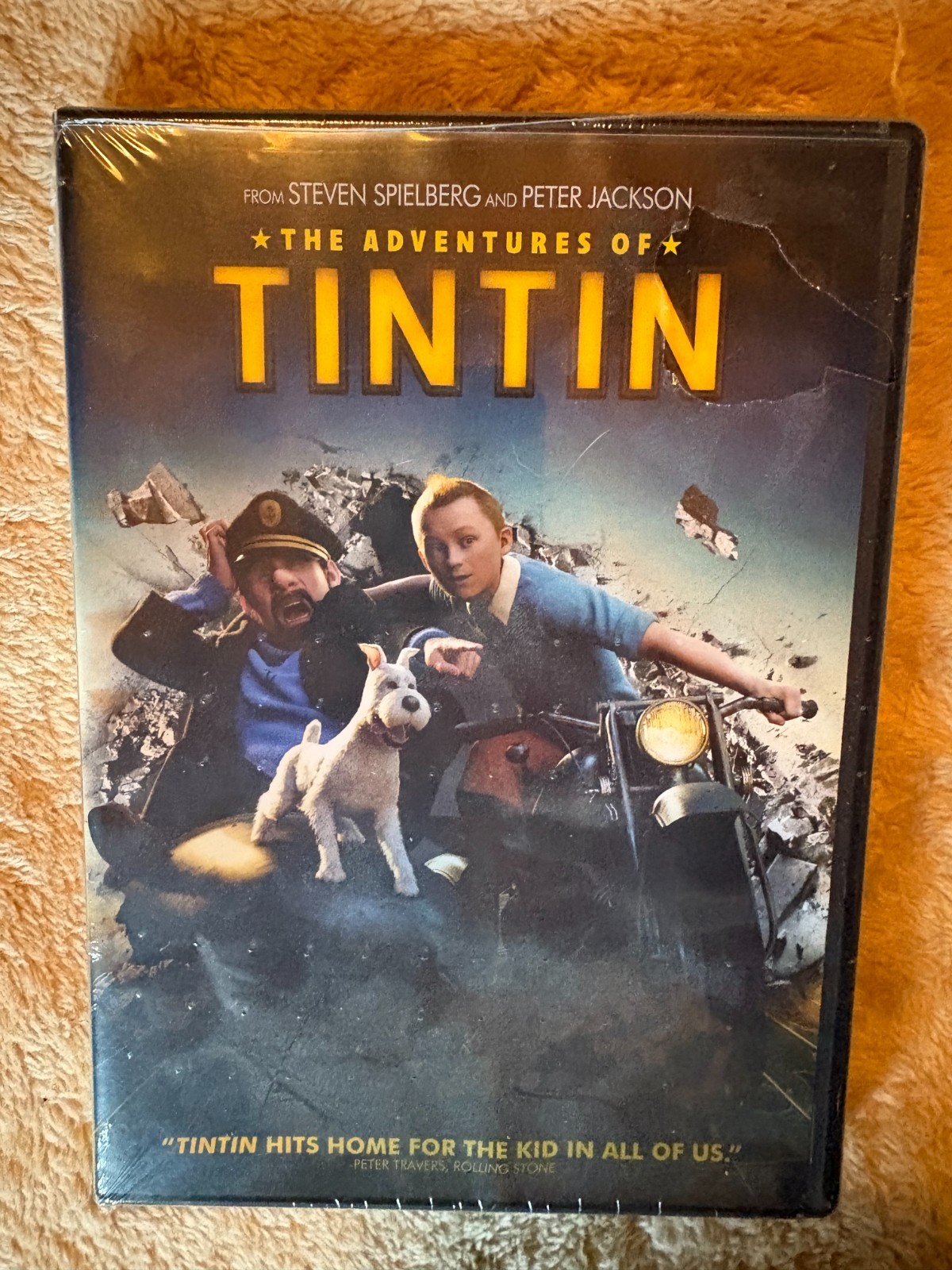 The Adventures of Tintin DVD 2011 Steven Spielberg Peter Jackson New Sealed