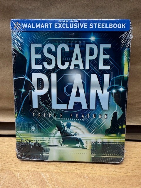 Escape Plan Triple Feature Steelbook Blu-Ray