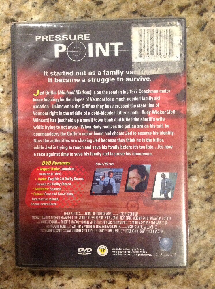 Pressure Point (DVD,2002) NEW RARE Authentic Release