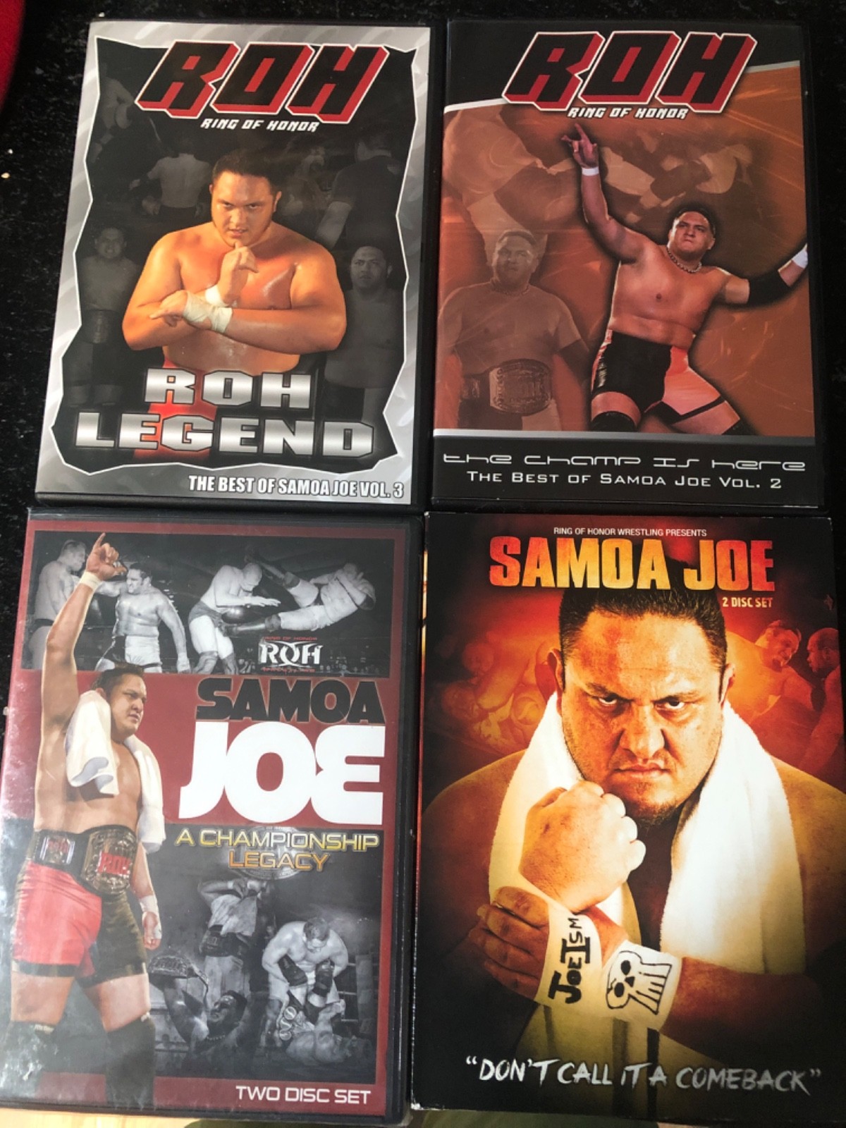 roh best of samoa joe dvd lot championship legacy still sealed!
