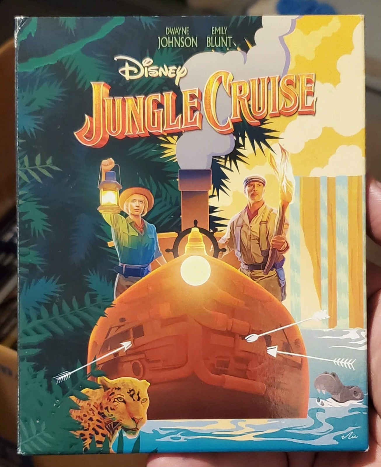 JUNGLE CRUISE 2021 4K UHD + BLU-RAY+ SLIPCOVER + CARDS DISNEY dwayne johnson OOP