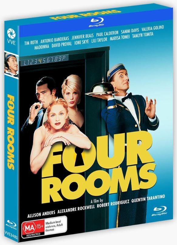 FOUR ROOMS (1995) Blu-Ray with slipcase NEW (USA Compatible)